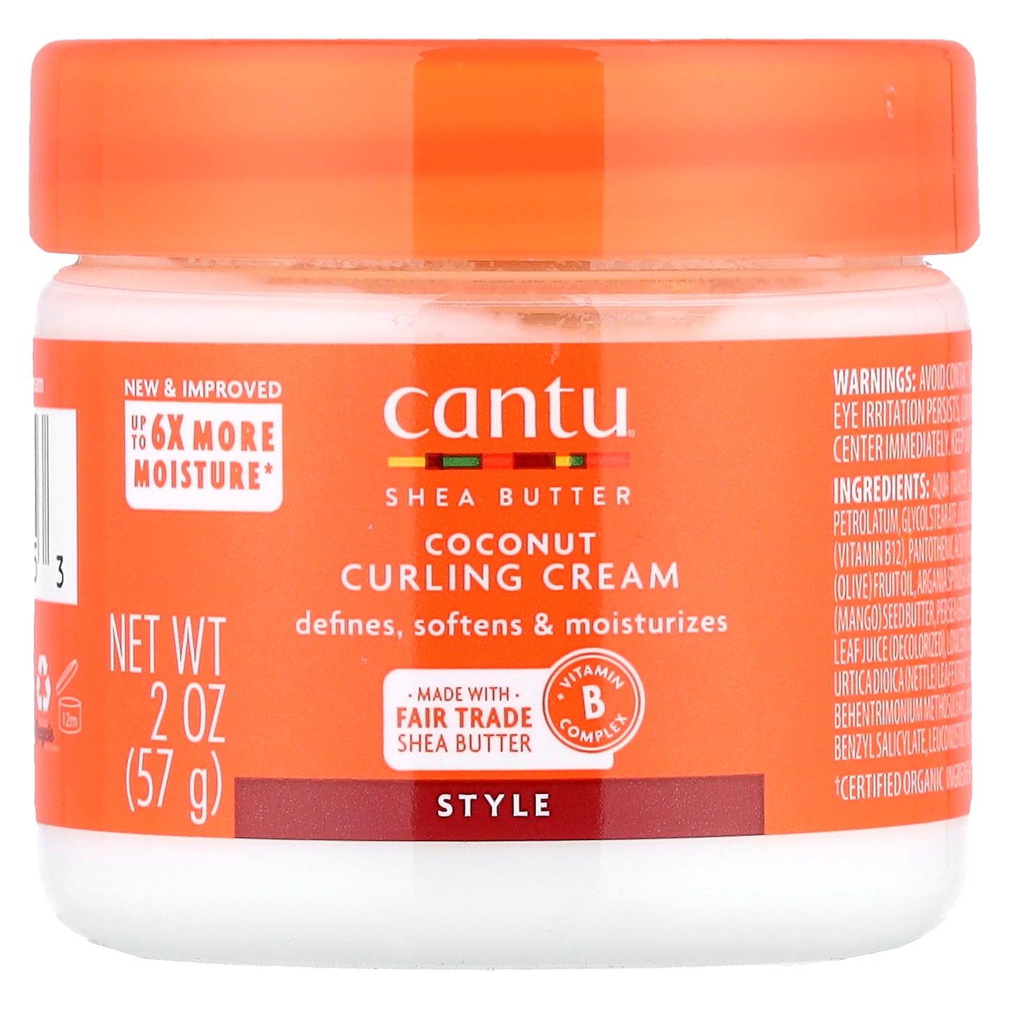 Cantu, Shea Butter, Coconut Curling Cream, 2 oz (57 g)