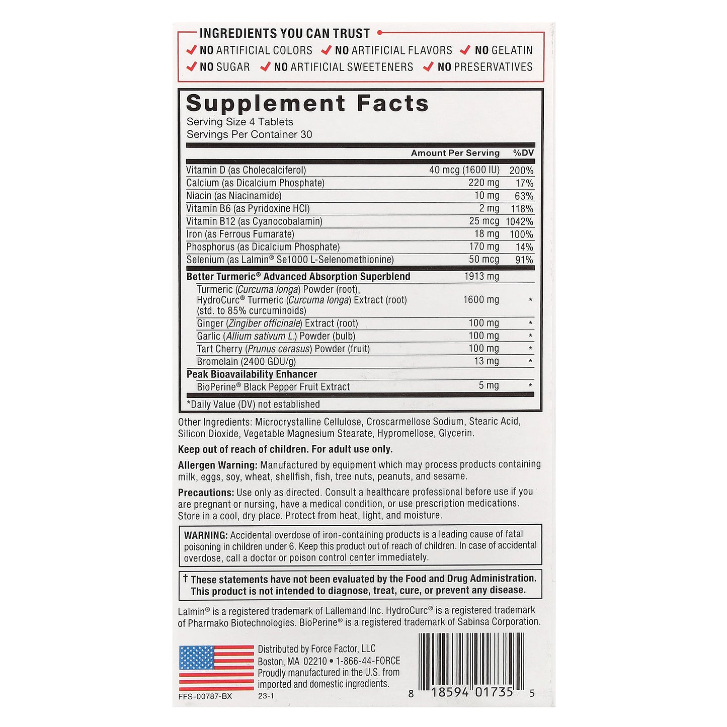 Force Factor, Better Turmeric®, 120 Tablets