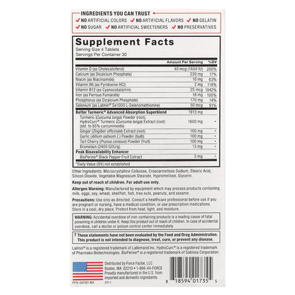 Force Factor, Better Turmeric®, 120 Tablets