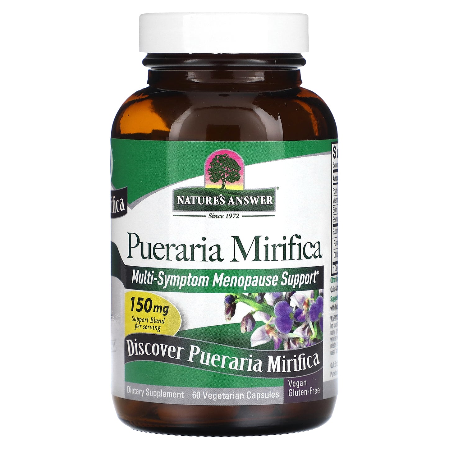 Nature's Answer, Pueraria Mirifica, 150 mg, 60 Vegetarian Capsules