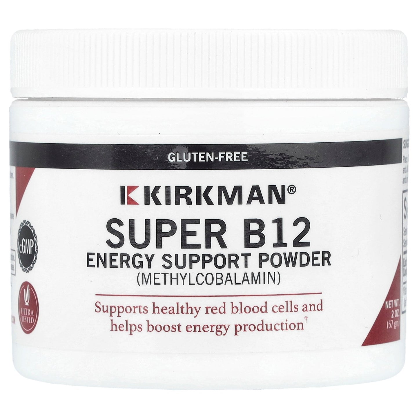 Kirkman Labs, Super B12, Energy Support Powder, 2 oz (57 g)