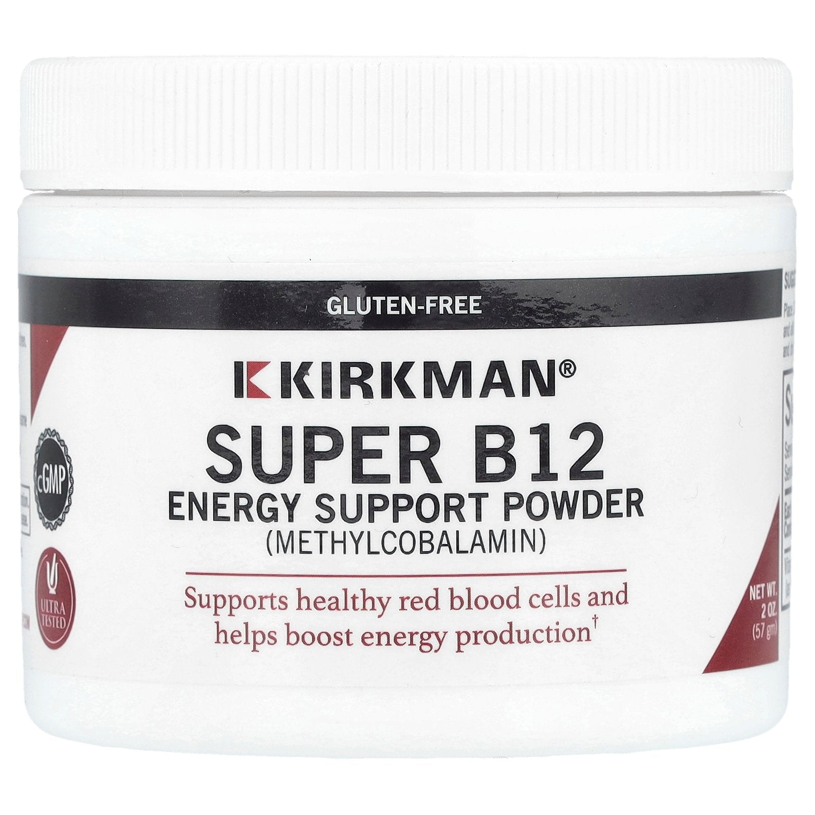 Kirkman Labs, Super B12, Energy Support Powder, 2 oz (57 g)