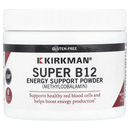 Kirkman Labs, Super B12, Energy Support Powder, 2 oz (57 g)