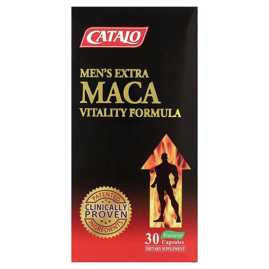 CATALO, Men's Extra Maca Vitality Formula, 30 Vegetarian Capsules