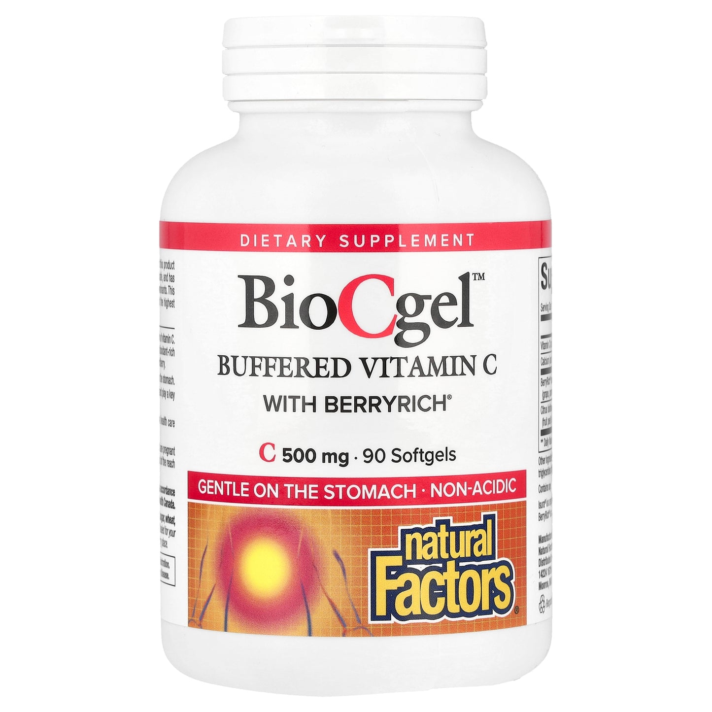 Natural Factors, BioCgel™, Buffered Vitamin C with BerryRich®, 90 Softgels