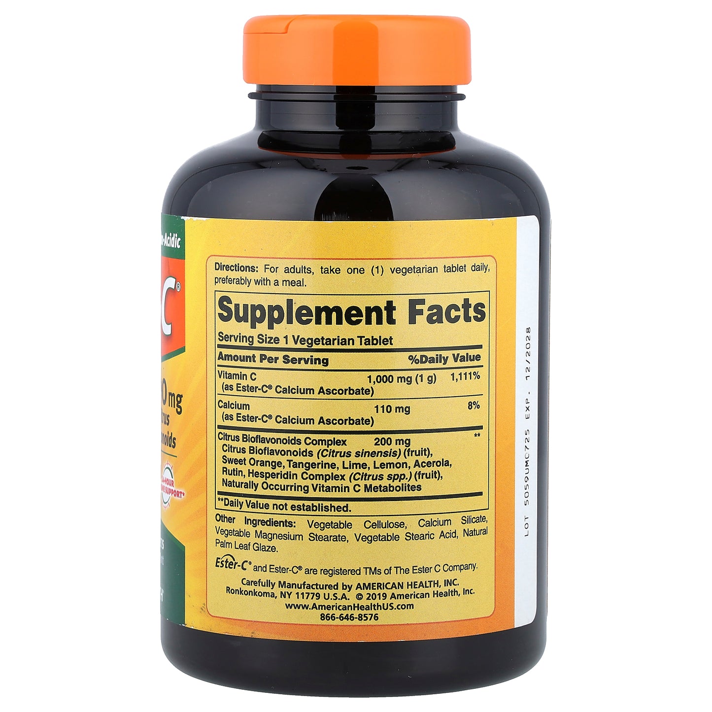 American Health, Ester-C® with Citrus Bioflavonoids, 180 Vegetarian Tablets