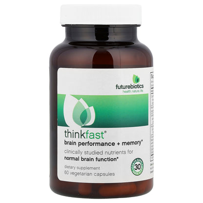 Futurebiotics, ThinkFast®, Brain Performance + Memory, 60 Vegetarian Capsules