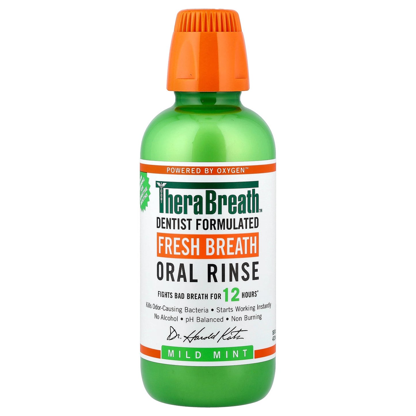 TheraBreath, Fresh Breath, Oral Rinse, Mild Mint, 16 fl oz (473 ml)