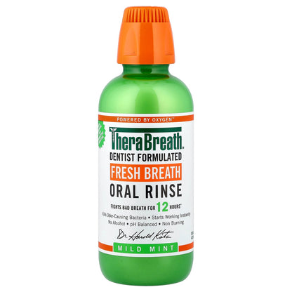 TheraBreath, Fresh Breath, Oral Rinse, Mild Mint, 16 fl oz (473 ml)