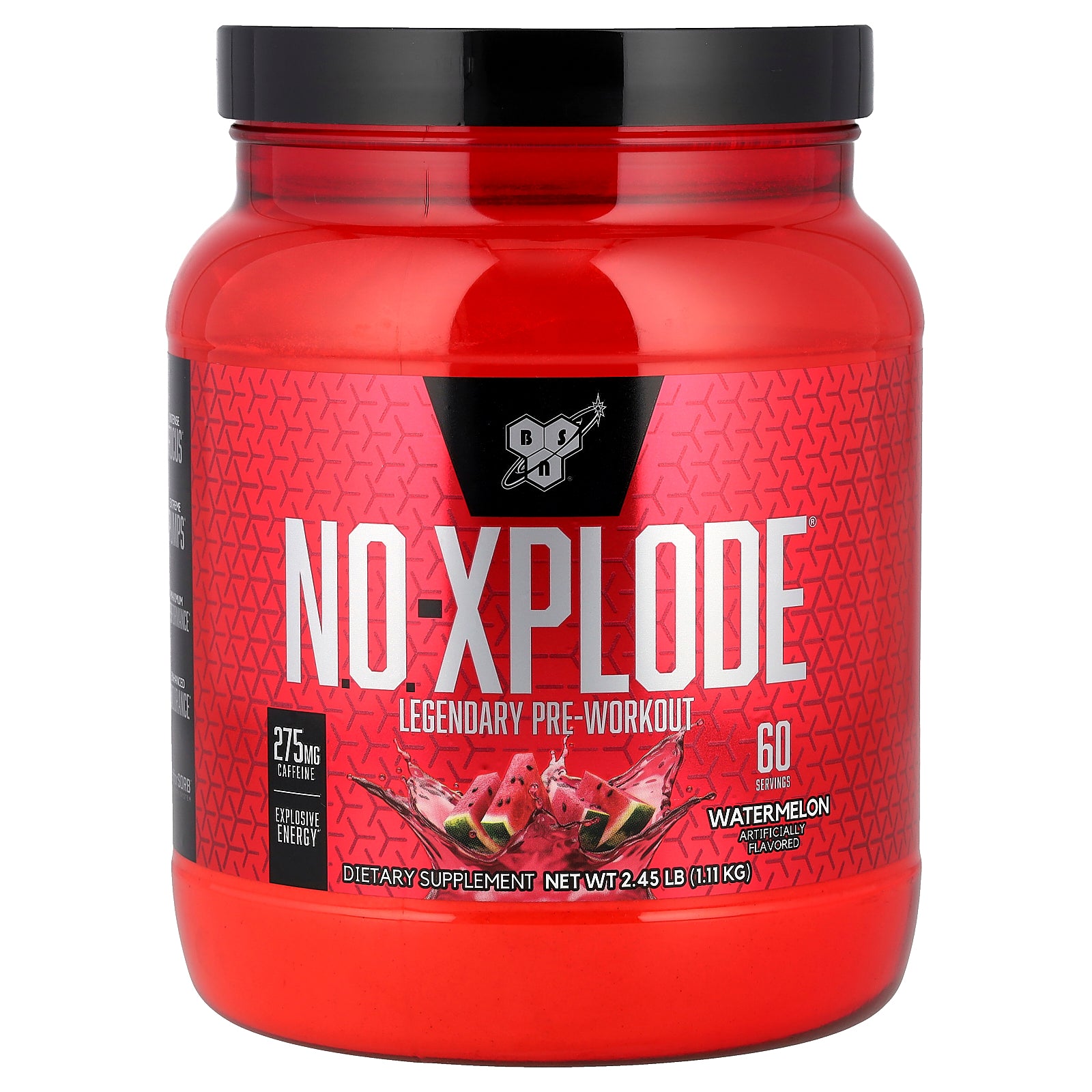 BSN, N.O.-Xplode, Legendary Pre-Workout,  Watermelon, 2.45 lbs (1.11 kg)