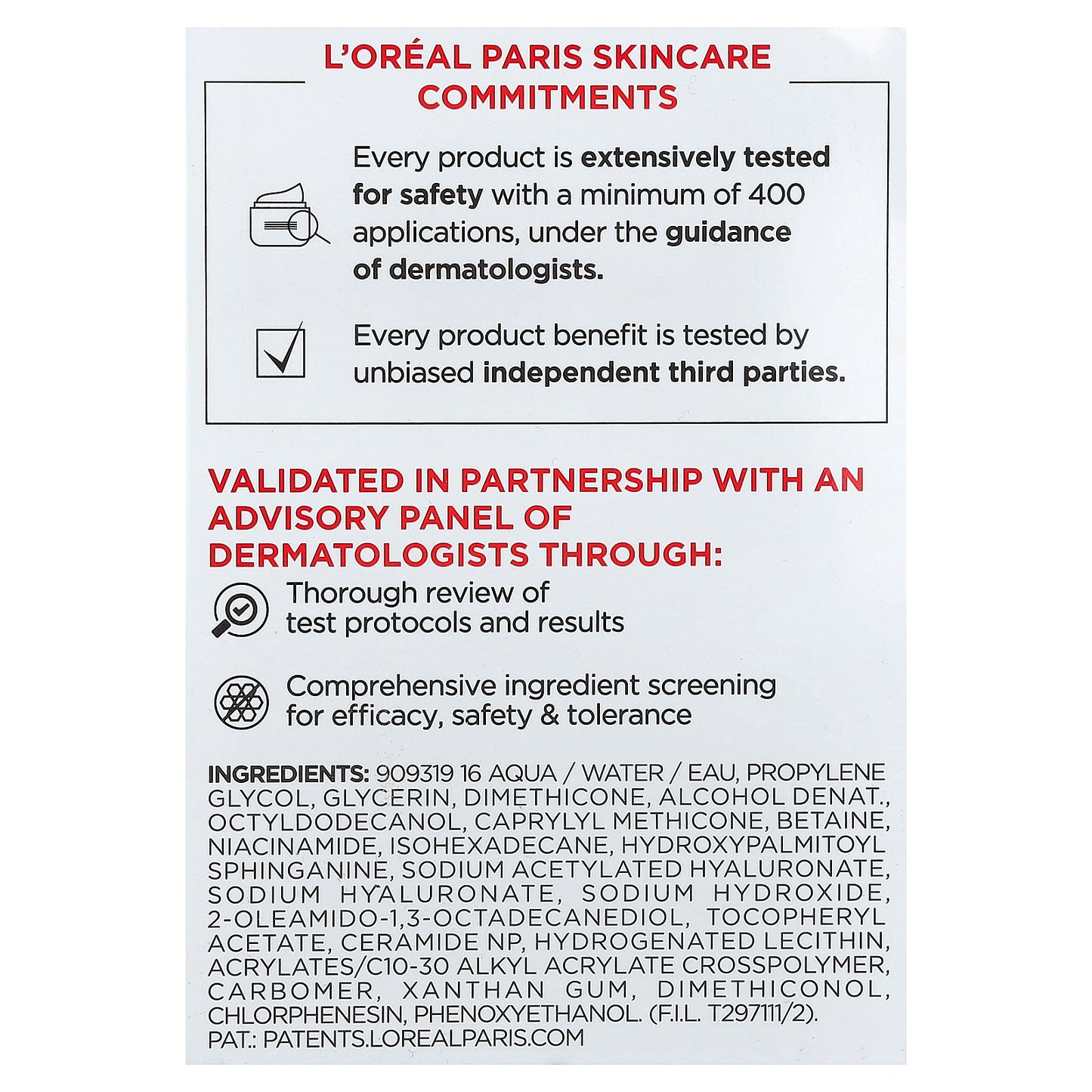 L'Oréal, Micro Hyaluronic Acid + Ceramides, Line-Plumping Water Cream, 1.7 oz (48 g)