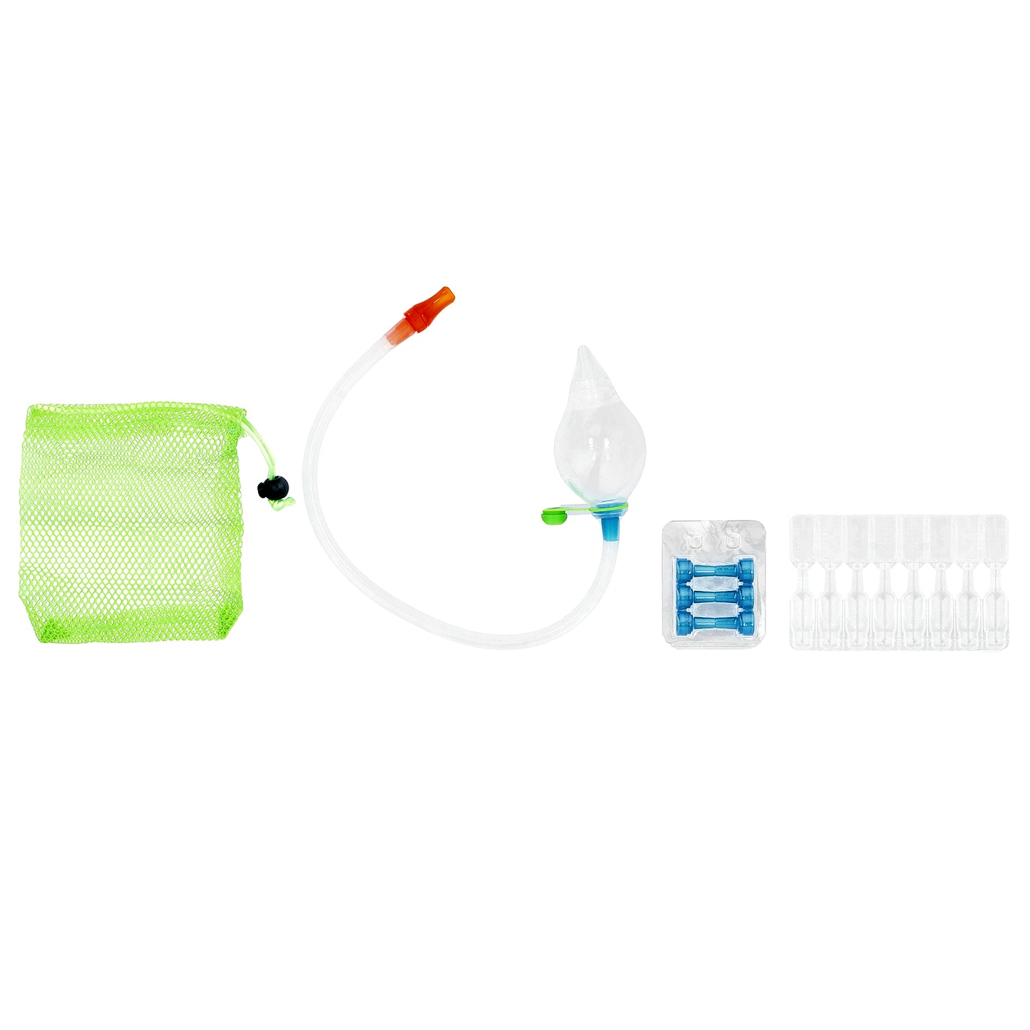 NeilMed, Naspira® Plus, Nasal Oral Aspirator & Saline Vials, Babies & Kids, 17 Piece Set