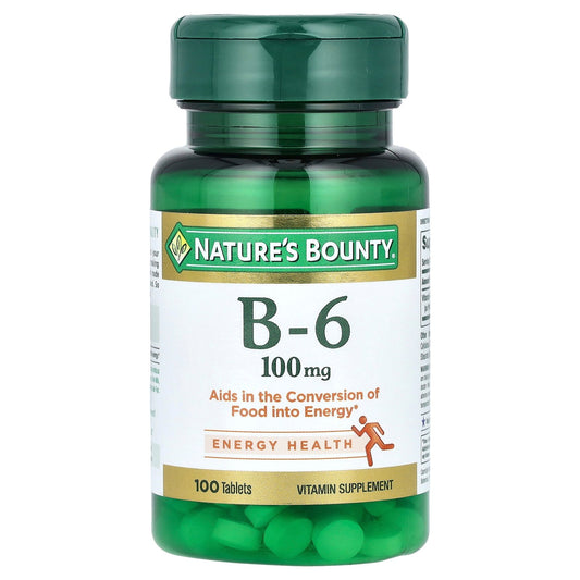 Nature's Bounty, Vitamin B-6, 100 mg, 100 Tablets