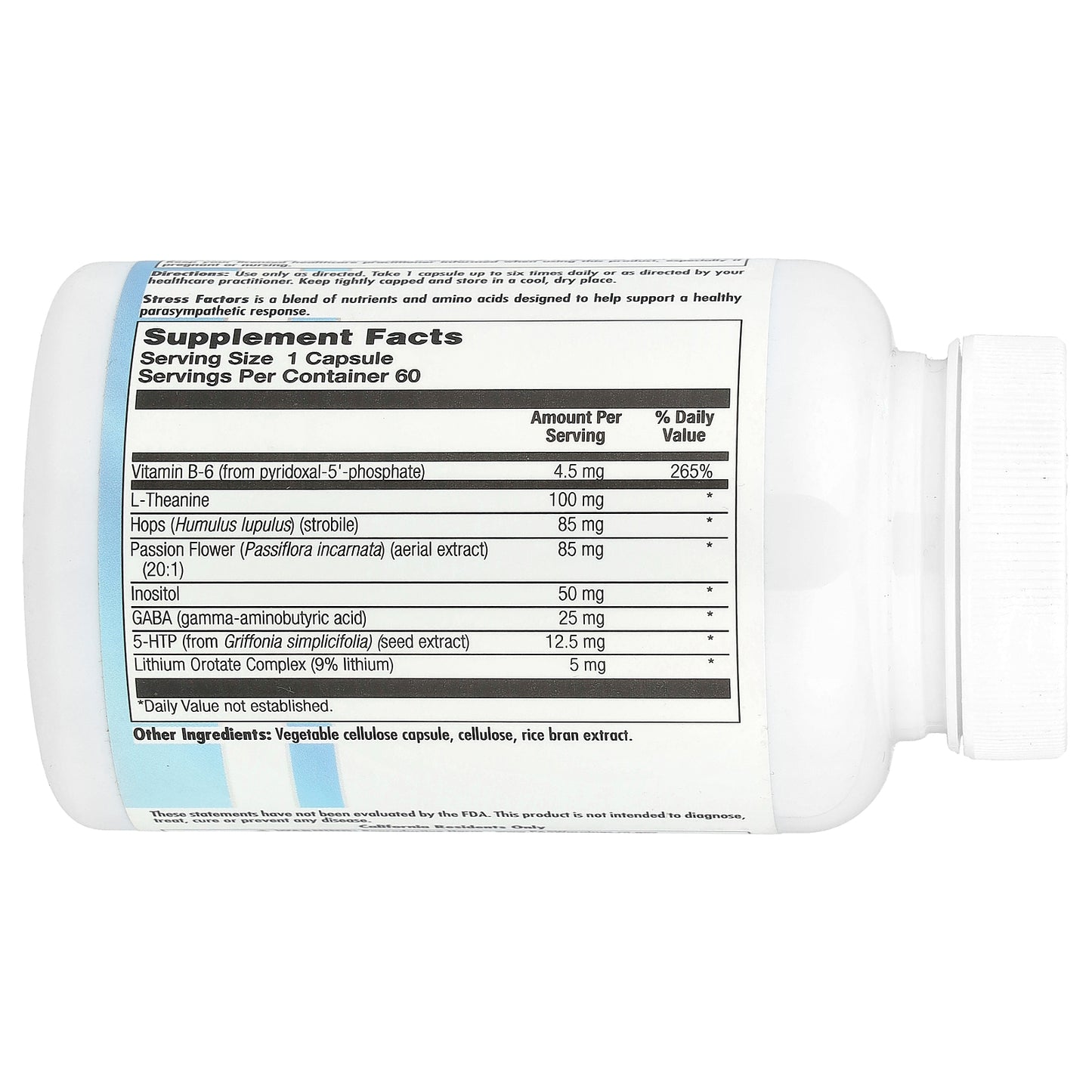 Nutra BioGenesis, Stress Factors, 60 Capsules