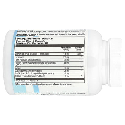 Nutra BioGenesis, Stress Factors, 60 Capsules