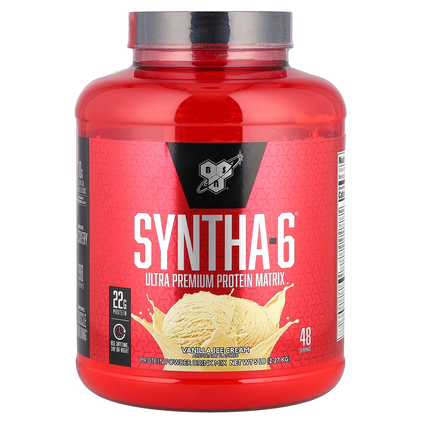 BSN, Syntha-6®, Ultra Premium Protein Matrix, Vanilla Ice Cream, 5 lb (2.27 kg)