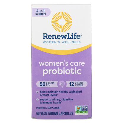 Renew Life, Women's Care Probiotic, 50 Billion CFU, 60 Vegetarian Capsules