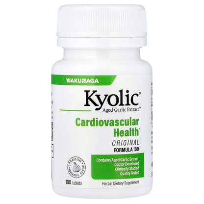 Kyolic, Aged Garlic Extract™, Cardiovascular Health, Original, Formula 100, 100 Tablets (300 mg per Tablet)
