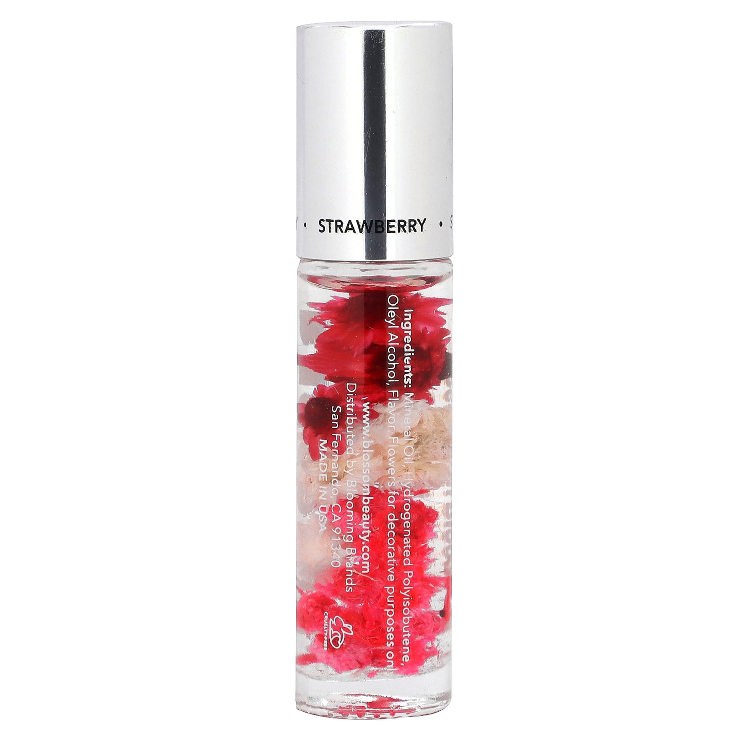 Blossom, Roll-On Lip Gloss, Strawberry, 0.20 fl oz (5.9 ml)