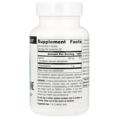 Source Naturals, L-Phenylalanine, 100 Tablets
