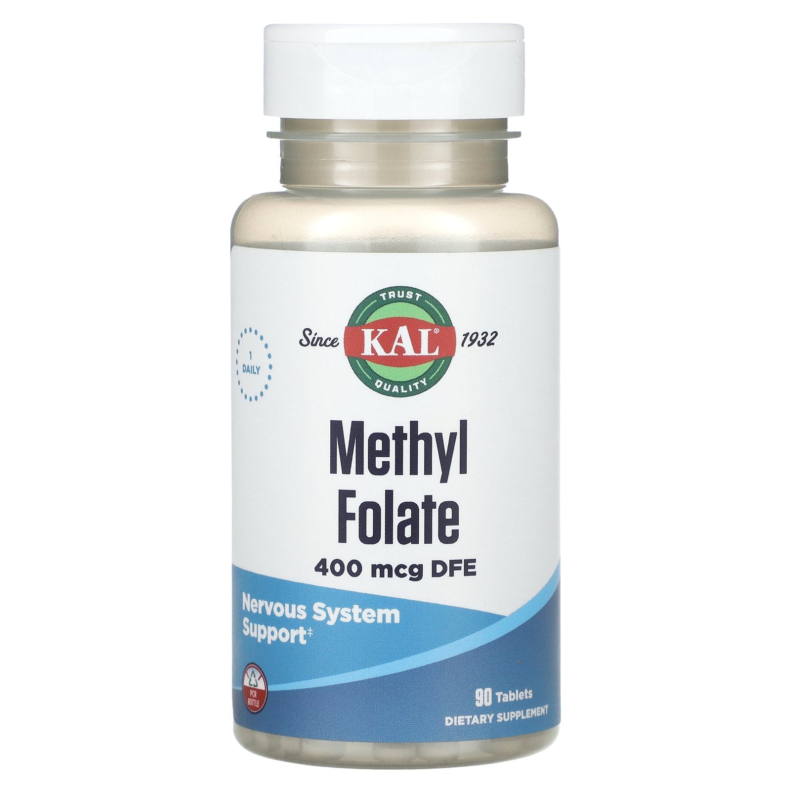 KAL, Methyl Folate, 400 mcg DFE, 90 Tablets