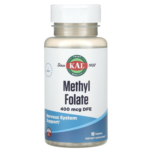 KAL, Methyl Folate, 400 mcg DFE, 90 Tablets