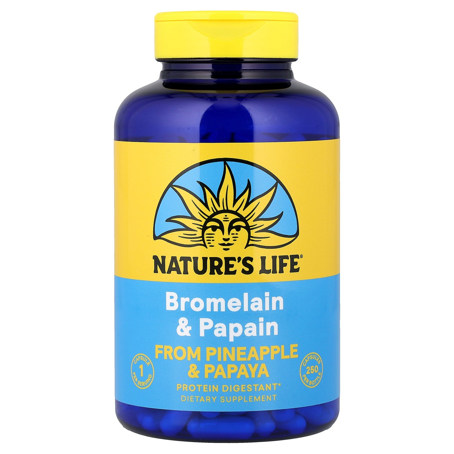 Nature's Life, Bromelain & Papain, 250 Capsules