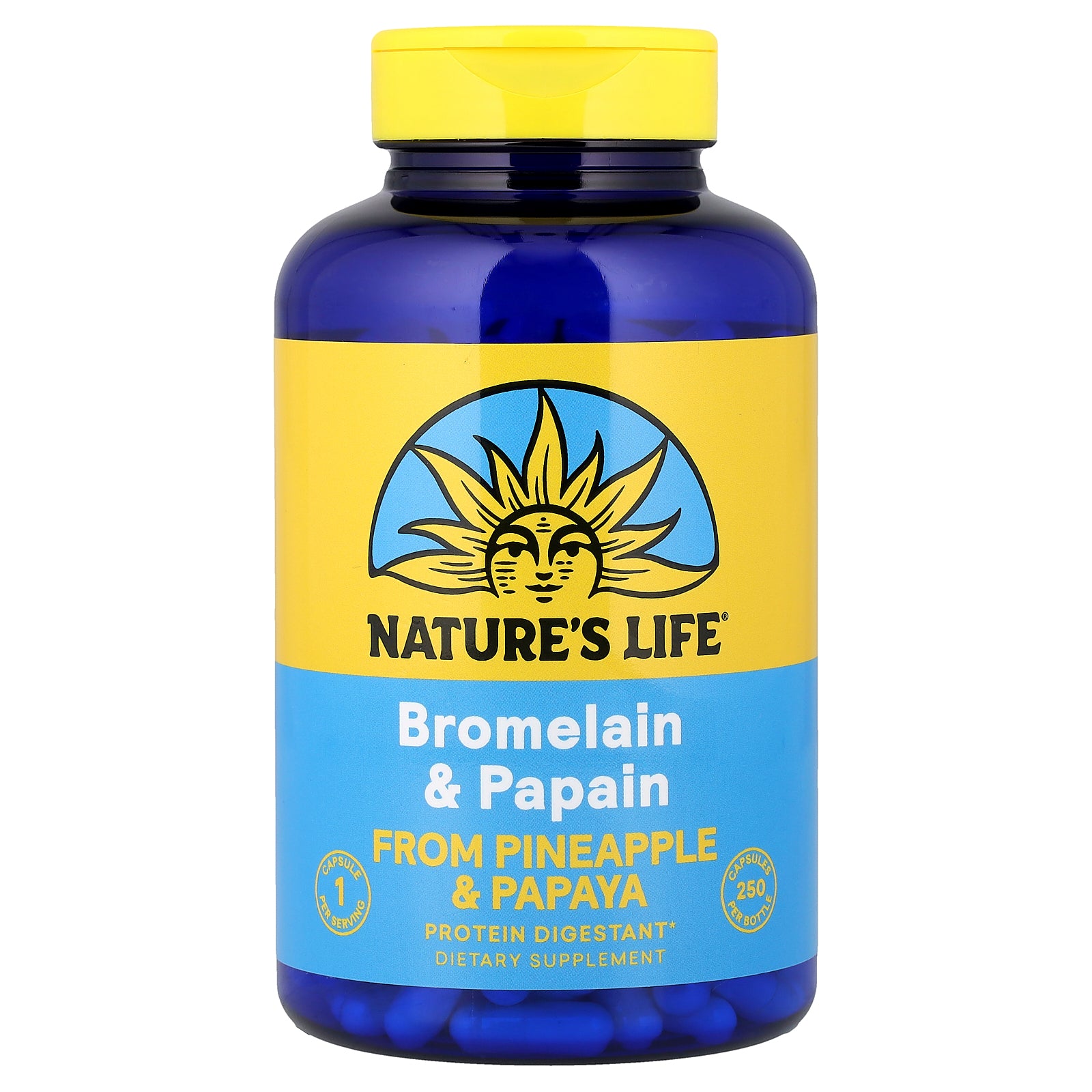 Nature's Life, Bromelain & Papain, 250 Capsules