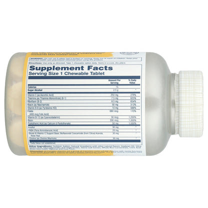 Solaray, High Potency Vitamin B-Complex Chewables, Natural Strawberry, 50 Tablets