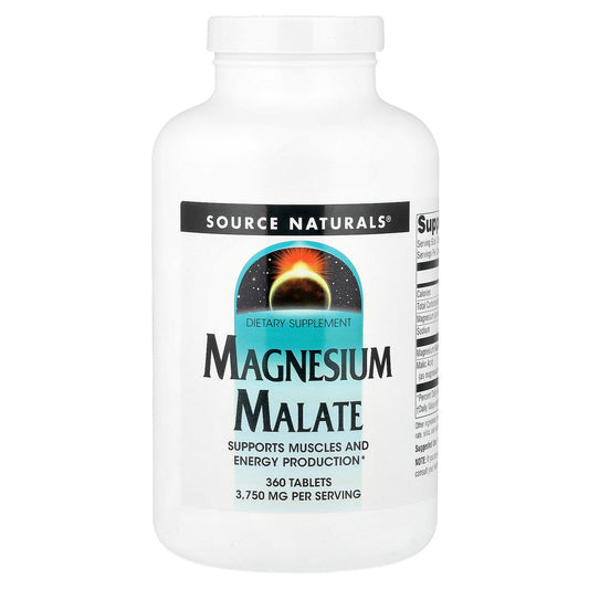 Source Naturals, Magnesium Malate, 360 Tablets (1,250 mg per Tablet)