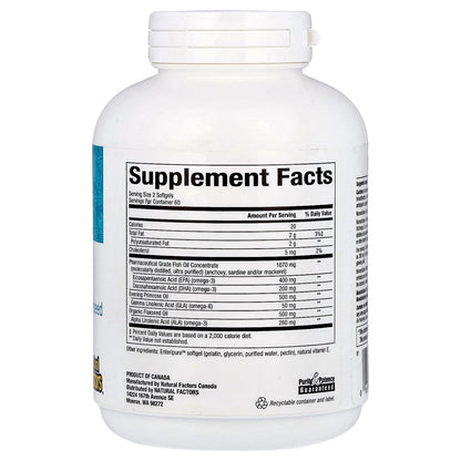 Natural Factors, WomenSense®, RxOmega-3, 120 Enteripure™ Softgels