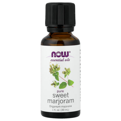 NOW Foods, Essential Oils, Sweet Marjoram, 1 fl oz (30 ml)