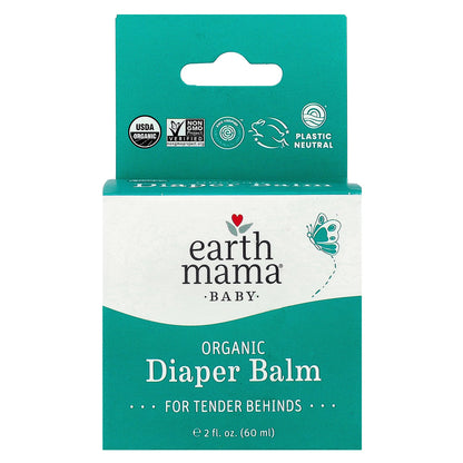 Earth Mama, Baby, Organic Diaper Balm, 2 fl oz (60 ml)
