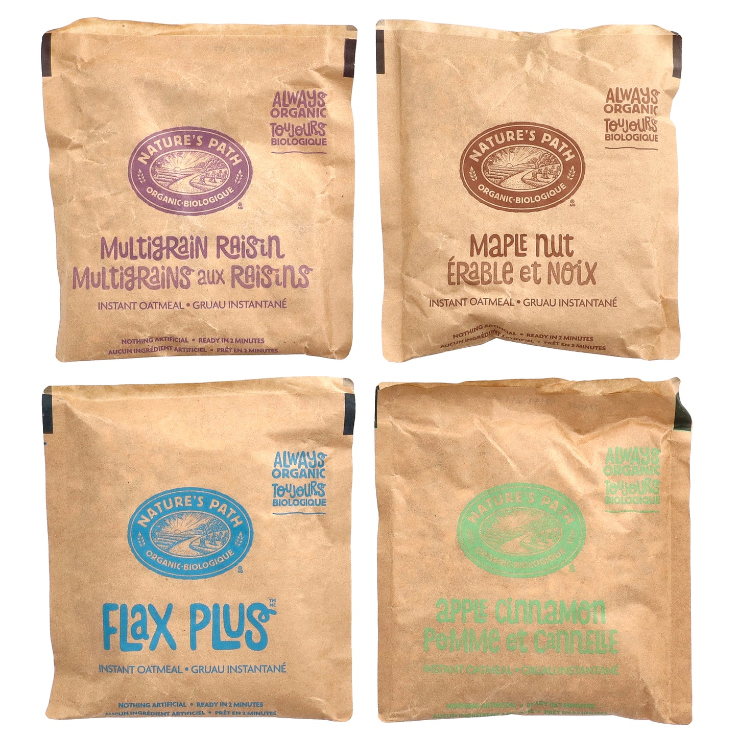 Nature's Path, Organic Instant Oatmeal, Variety Pack, 8 Packets, 14 oz (400 g)