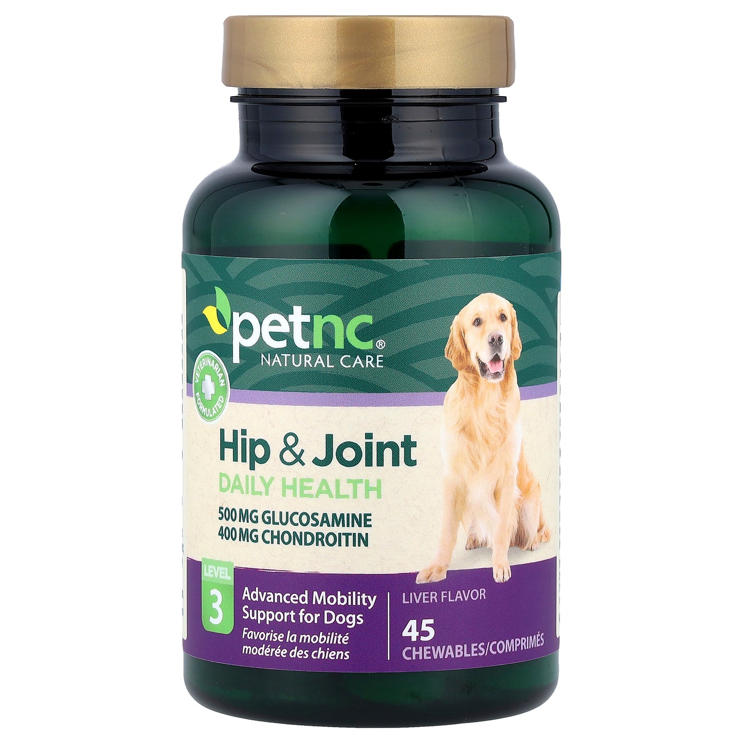 petnc NATURAL CARE, Hip & Joint, Level 3, Liver, 45 Chewables