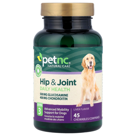 petnc NATURAL CARE, Hip & Joint, Level 3, Liver, 45 Chewables
