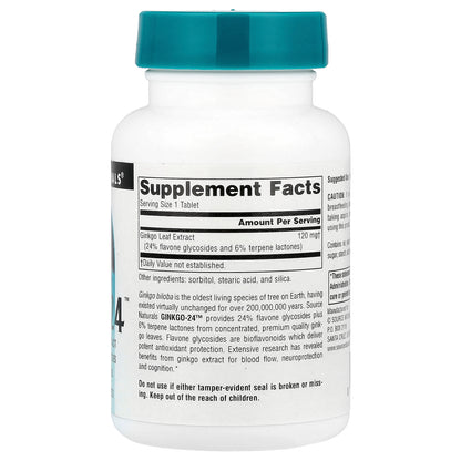 Source Naturals, Ginkgo-24™, 120 mg, 120 Tablets