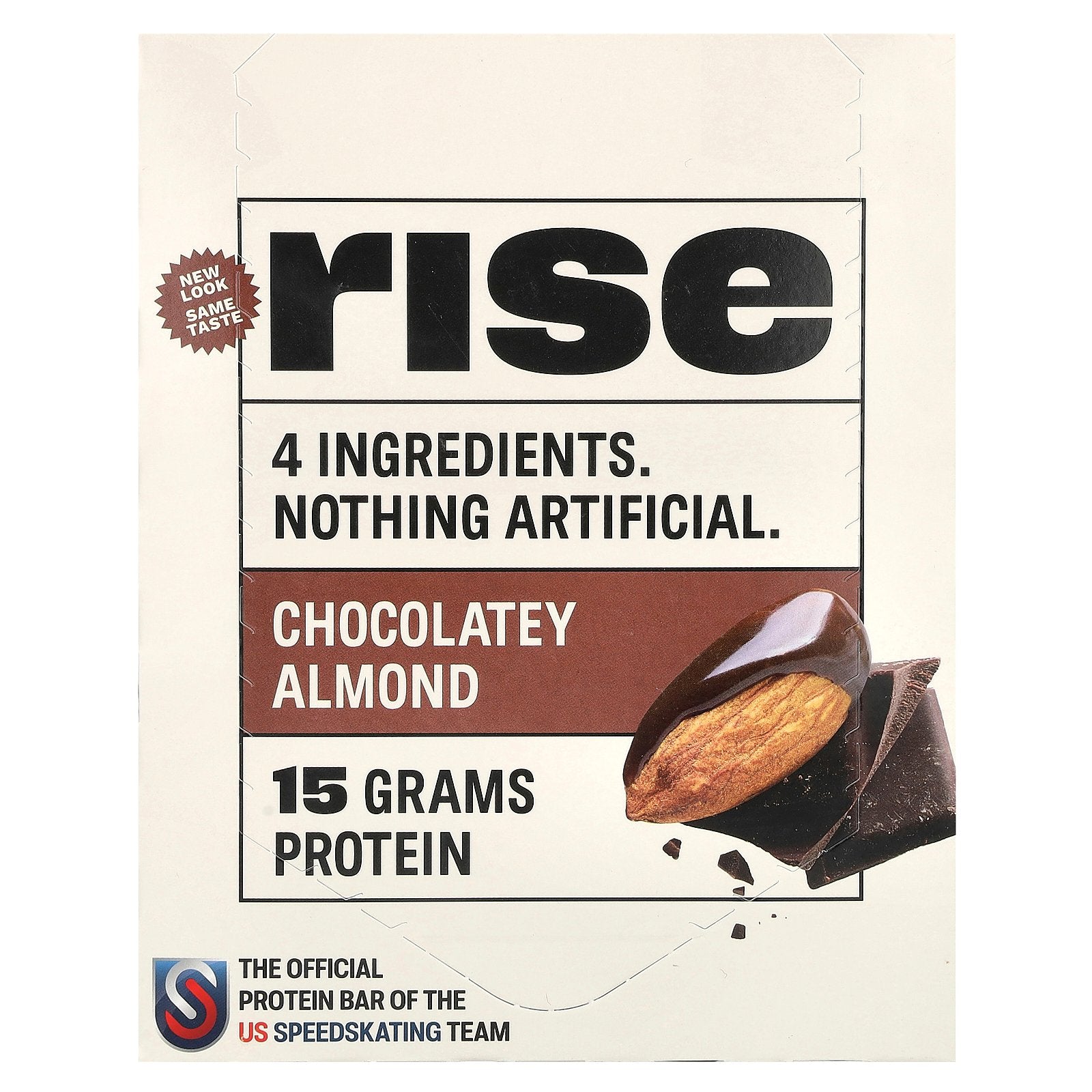 Rise Bar, Protein Bar, Chocolatey Almond, 12 Bars, 2.1 oz (60 g) Each