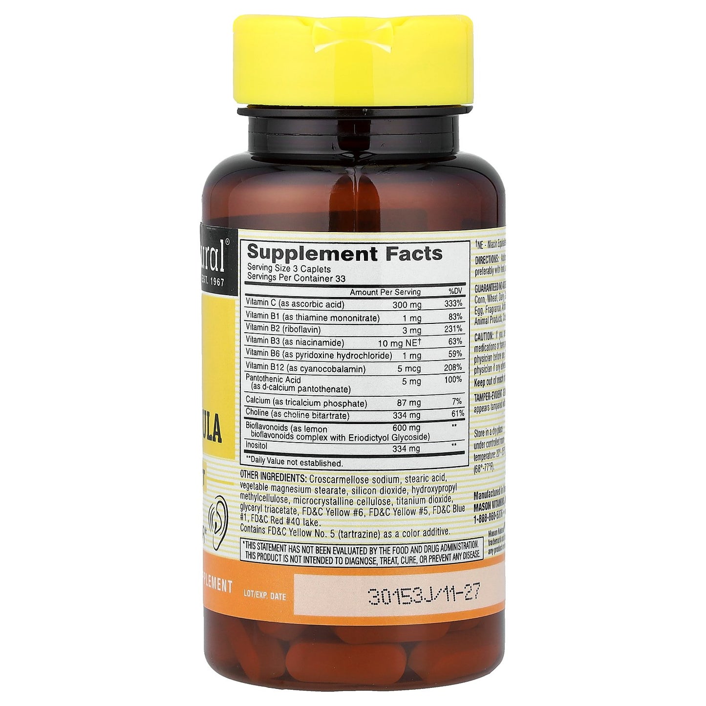 Mason Natural, Advanced Ear Health Formula, 100 Caplets