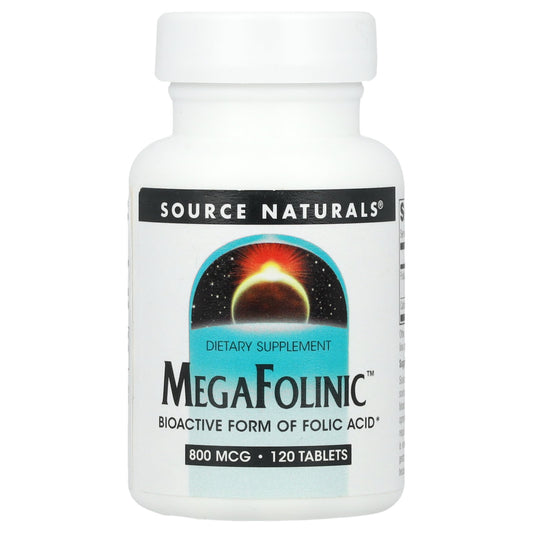 Source Naturals, MegaFolinic™, 800 mcg, 120 Tablets