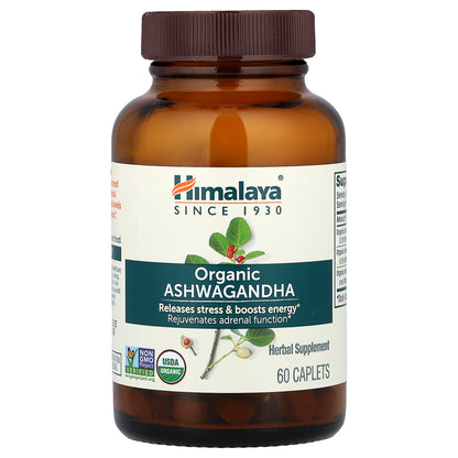 Himalaya, Organic Ashwagandha, 60 Caplets