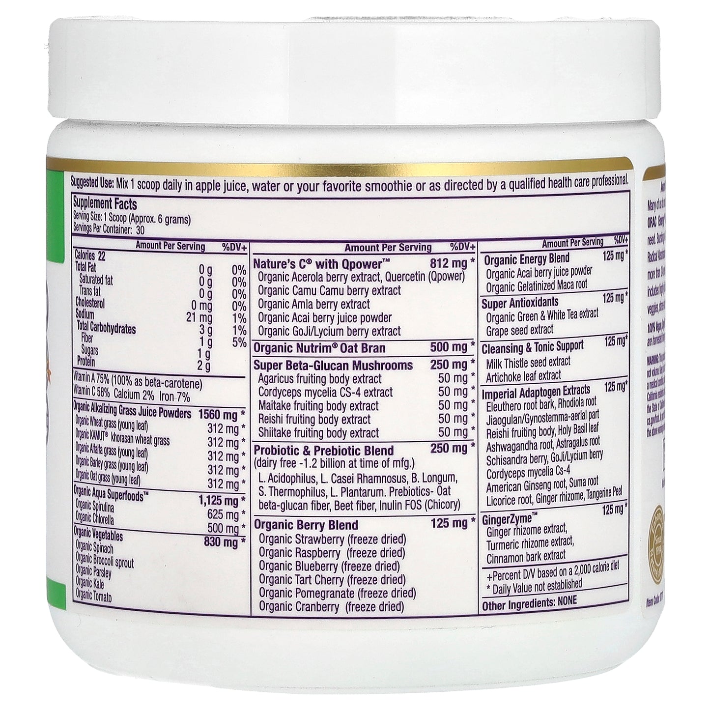 Paradise Herbs, ORAC Energy® Greens, 6.4 oz (182 g)