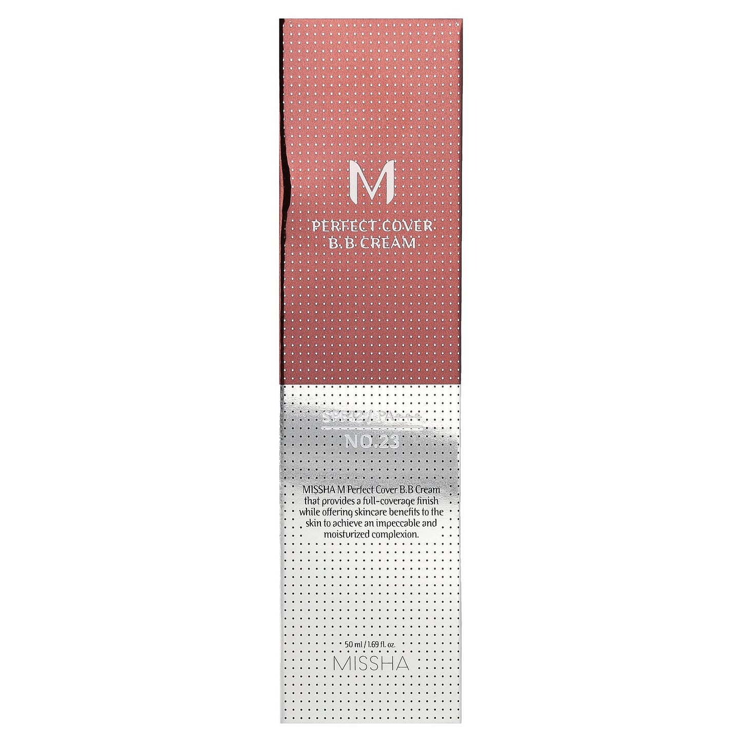 Missha, M Perfect Cover B.B Cream, SPF 42 PA+++, No. 23 Natural Beige, 1.69 fl oz (50 ml)