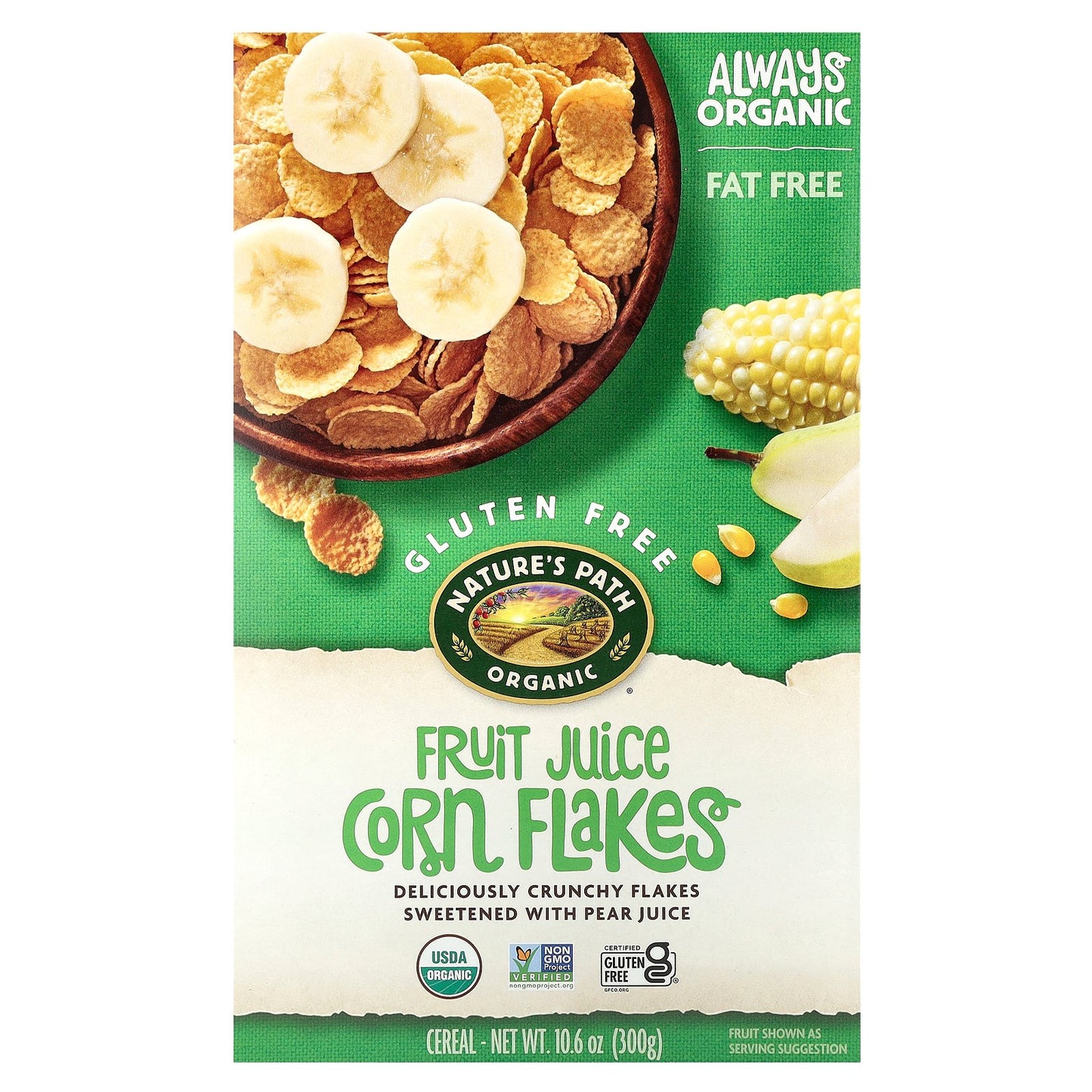 Nature's Path, Organic Fruit Juice Corn Flakes, 10.6 oz (300 g)
