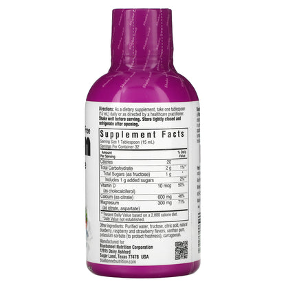 Bluebonnet Nutrition, Liquid Calcium Magnesium Citrate & Vitamin D3, Mixed Berry , 16 fl oz (473 ml)