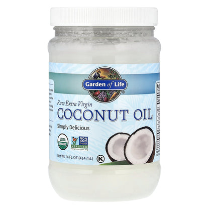 Garden of Life, Raw Extra Virgin Coconut Oil, 14 fl oz (414 ml)