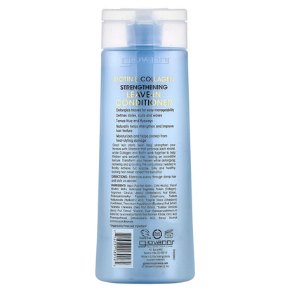 Giovanni, Biotin & Collagen Strengthening Leave-In Conditioner, 8.5 fl oz (250 ml)