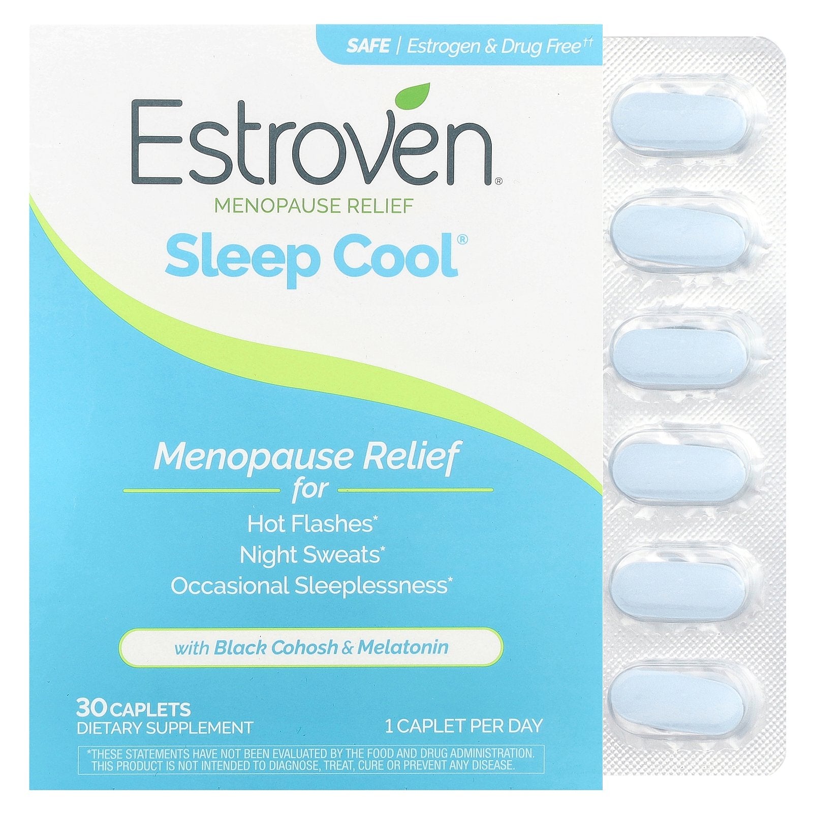 Estroven, Sleep Cool®, Menopause Relief, 30 Caplets