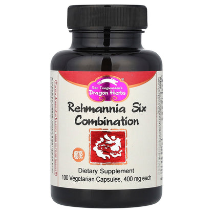 Dragon Herbs, Rehmannia Six Combination, 100 Vegetarian Capsules