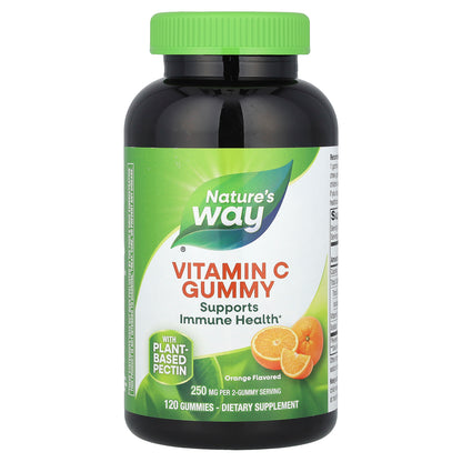 Nature's Way, Vitamin C Gummies, Orange, 250 mg, 120 Gummies (125 mg per Gummy)